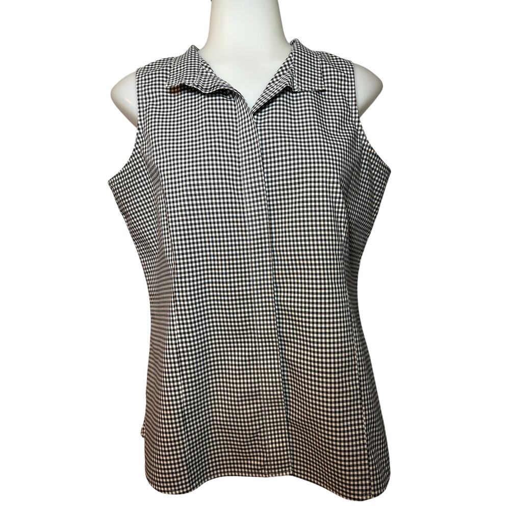 Talbots Petites Women’s Lightweight Wrinkle Resistant Cotton Blouse Top Size 10P